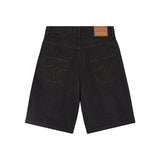 Walk in Paris The Raw Denim Baggy Shorts - Blue