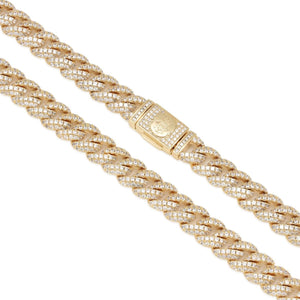 King Ice 5mm Pink Gold Single Row Tennis Chain